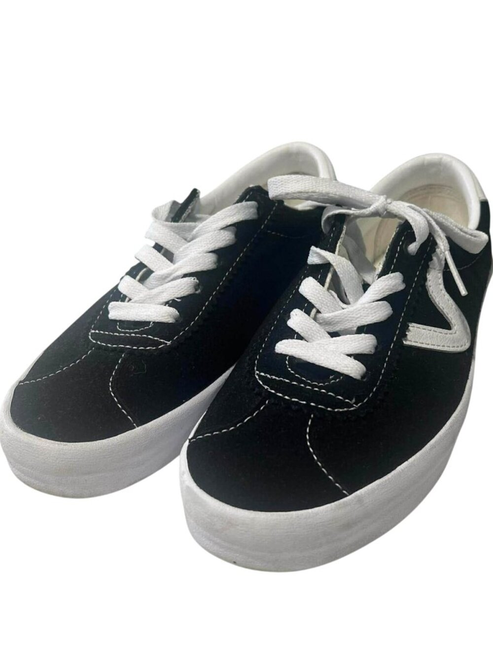 Vans Men's Suede Sneakers Skate Shoes Black White Size 5.5